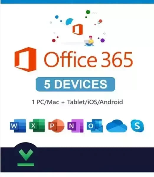 Office 365 Pro Plus 5 Devices 100 GB 1 Year